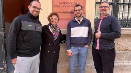 Javier Conde, Laura Zahínos, Josep Martínez y Manuel Márquez