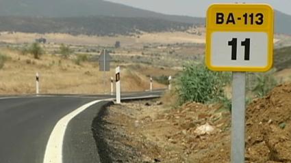Reabren al tráfico las carreteras BA-113 y BA-018 en la provincia de Badajoz