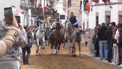 Las carreras de caballos de Navas del Madroño desatan la emoción