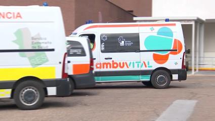 Ambulancia de la empresa Ambuvital acude a un hospital