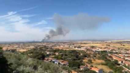 Activado el nivel 1  de peligrosidad del Plan INFOEX por el incendio forestal en Trujillo