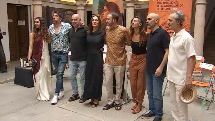 El elenco de 'Cleopatra enamorada' en Mérida