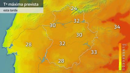 Temperatura máxima prevista para hoy viernes 11 de julio