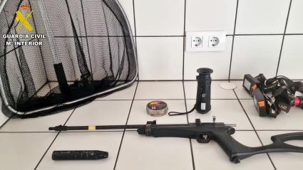 Objetos intervenidos a un vecino de Trasierra.