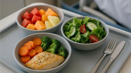 Bandeja de comida saludable