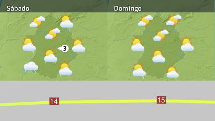 Mapa de previsión del 27 y 28 de diciembre