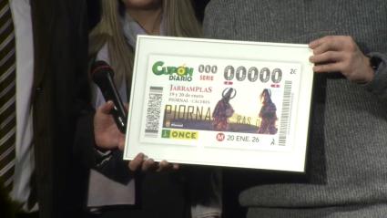 Cupón de la ONCE dedicado a Jarramplas, de Piornal