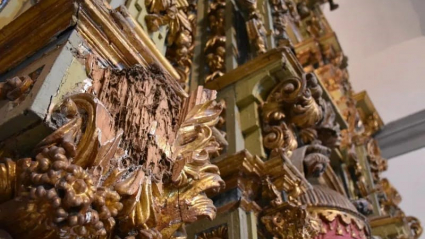 iglesia san francisco albuerquerque desprendimiento termitas plaga