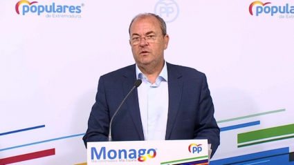 José Antonio Monago en rueda de prensa