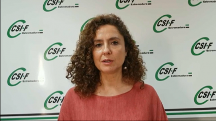 Imagen de Mercedes Barrado, presidenta de Educación en CSIF