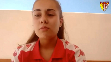 Alba Zafra manda un mensaje a los aficionados tras renovar con el Santa Teresa