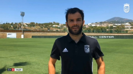 Alfonso Candelas en las instalaciones del Marbella Football Center tras un entrenamiento