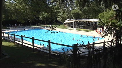 Piscina del Parque del Príncipe en Cáceres, esta tarde