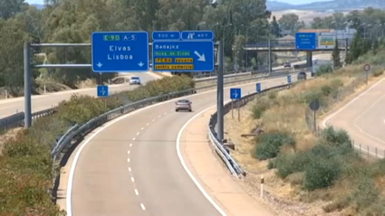 Autovía A-5 a la altura de Badajoz