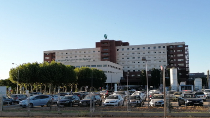 Hospital Universitario de Badajoz, donde ha fallecido la víctima