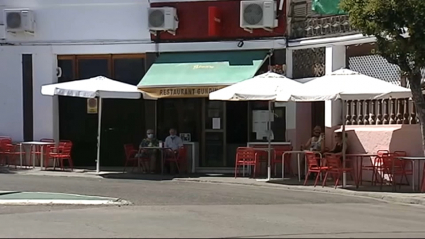 calle de la localidad cacereña de Alcántara