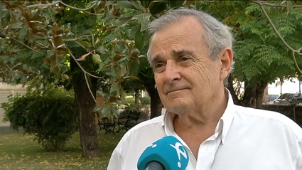 Imagen de Andres Bas, presidente de la AECC en Badajoz