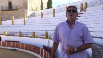 José Luis García, carpintero de la plaza de toros de Barcarrota