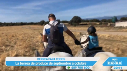 Berrea a caballo y en familia
