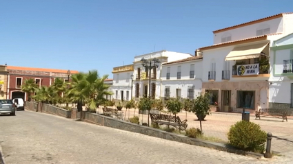Centro de Zahínos, localidad con menos renta declarada de España