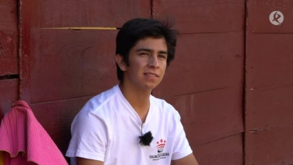 El joven novillero Emiliano Ortega