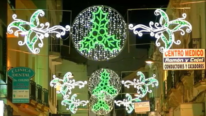 Iluminación navideña en Villanueva de la Serena el año pasado