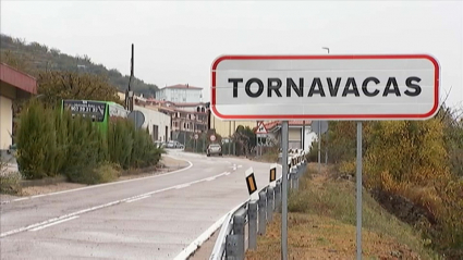 Cartel de entrada a la localidad de Tornavacas