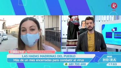 Trabajadoras de la residencia de Plasenzuela