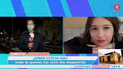 Aparece su hija