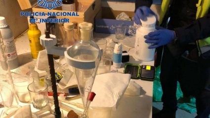 Laboratorio clandestino de cocaína en Don Benito
