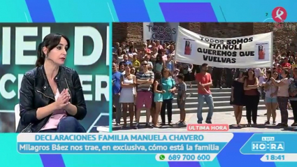 Qué siente la familia de Manuela Chavero