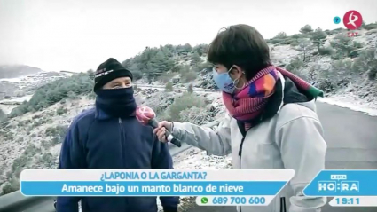 Nieve en La Garganta