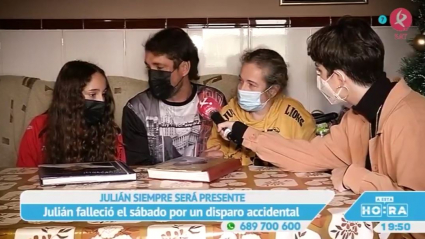 La familia de Julián lo tiene presente