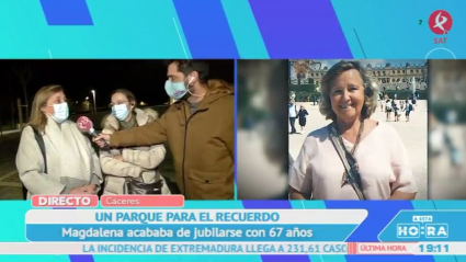 Magdalena González homenajeada por Cáceres