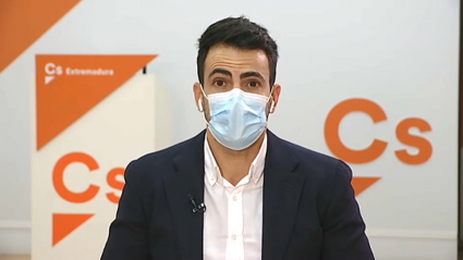 David Salazar, diputado y líder de Ciudadanos en Extremadura