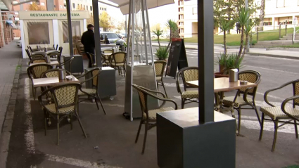 Terraza de un bar de Mérida.