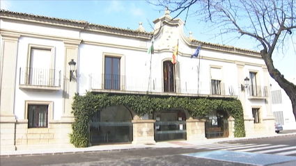Fachada del Ayuntamiento de San Vicente de Alcántara (Badajoz)