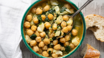 Potaje de garbanzos y bacalao