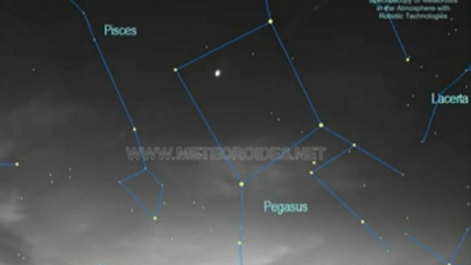 Imagen del Instituto de Astrofísica de Andalucía sobre la bola de fuego en el sur del país