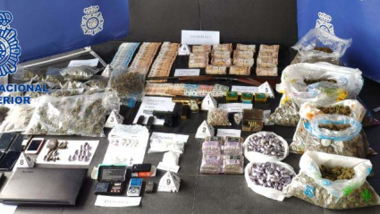 Parte de la droga intervenida en la operación Tatoo