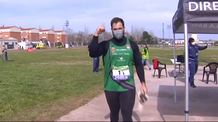 Javier Cienfuegos celebrando el triunfo