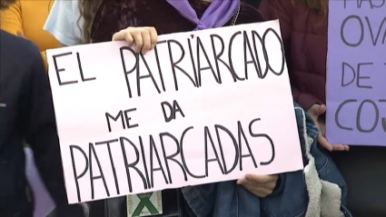 Pancarta en las manifestaciones del 8M