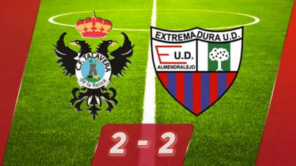 Talavera 2-2 Extremadura: a los azulgranas se le escapa la victoria en el descuento
