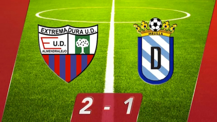 Extremadura 2-1 Melilla: paso y medio a la Liga Pro