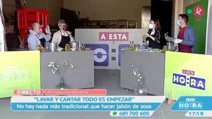 Haciendo jabón casero 