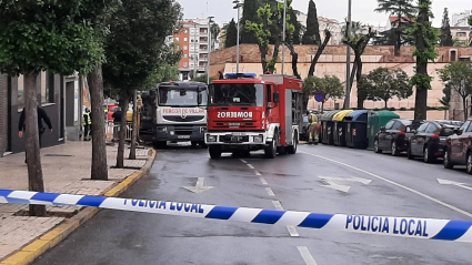 Incidente causado por la rotura de una tubería de gas