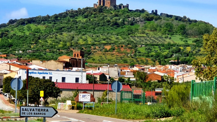 Imagen de uno delos accesos a Salvatierra de los Barros