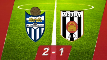 Atlético Baleares 2-1 Mérida: los emeritenses necesitan un milagro