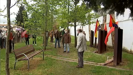 Homenaje realizado en Cáceres a los fusilados durante el franquismo