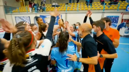 El Badajoz Extremadura de voleibol ascendió este fin de semana a la Superliga Femenina 2